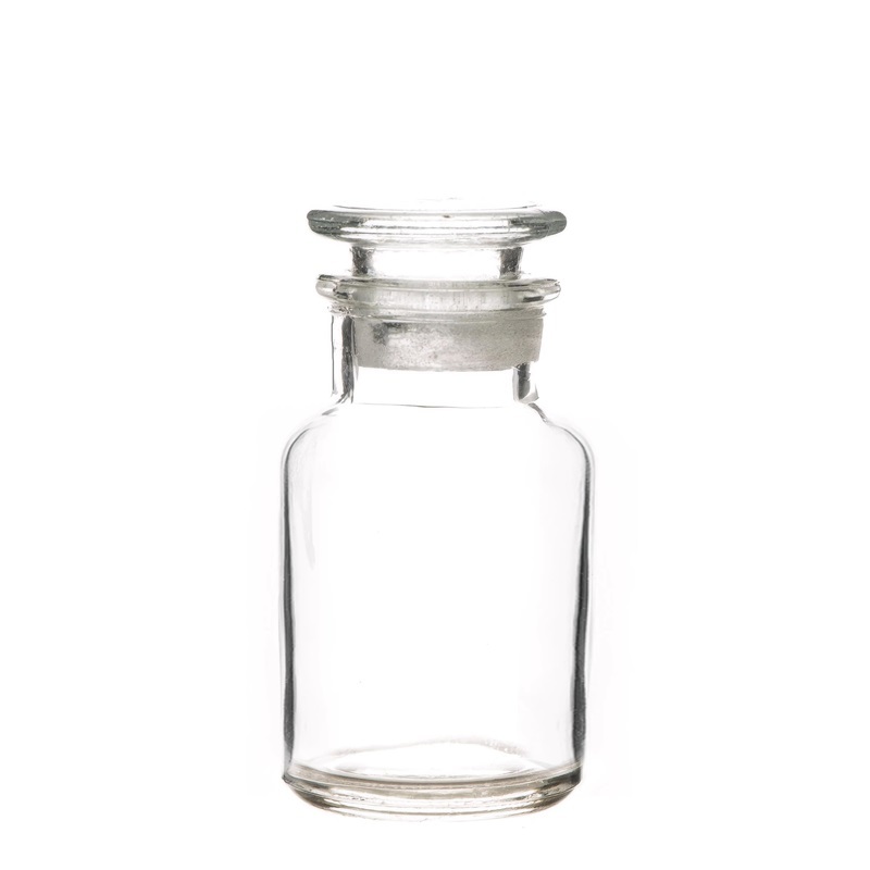 500ml Clear wide mouth frosted chemical experimental reagent bottle with glass cover