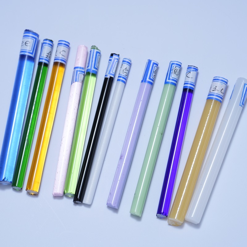 24 colors borosilicate COE 3.3 colored glass rod