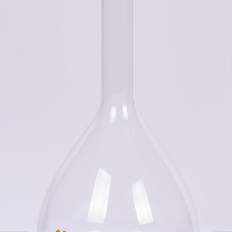 1000 ml clear laboratory glass flat-bottomed volumetric flask with frosted spout